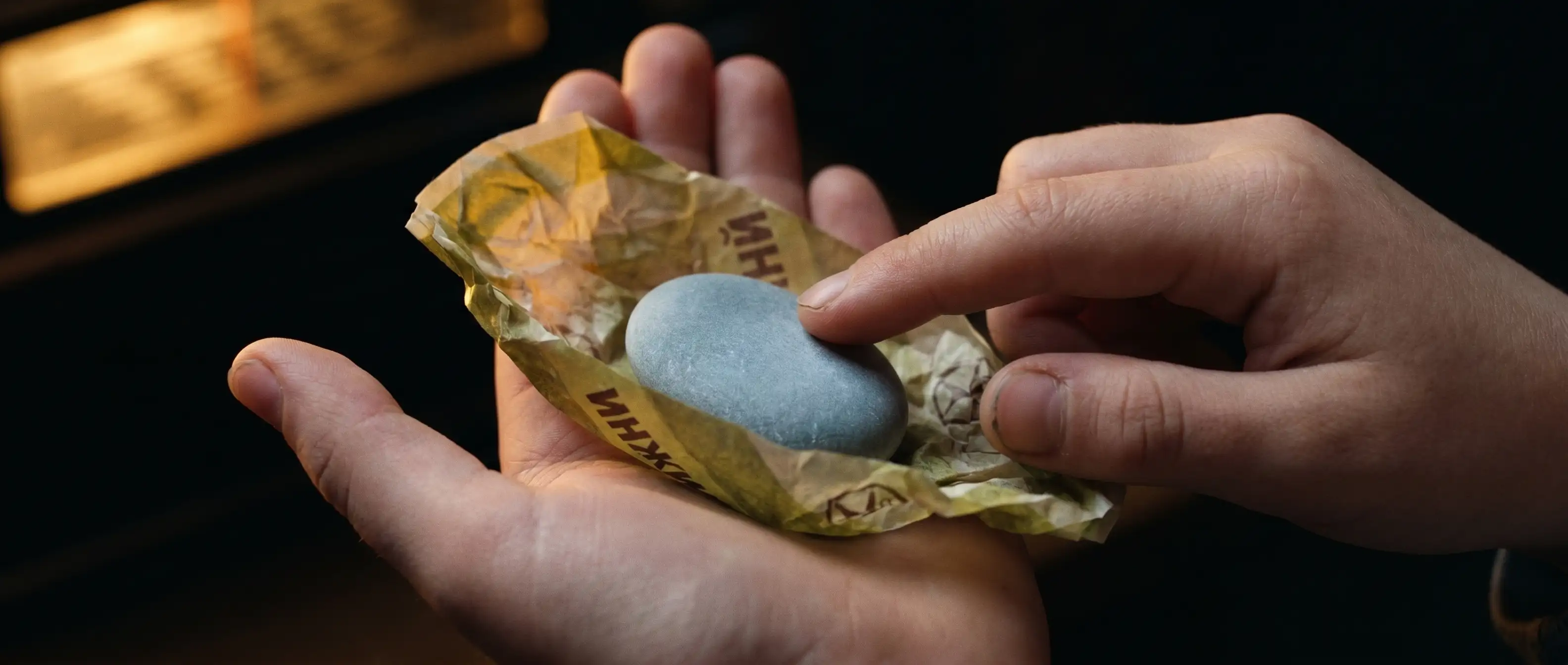 Pebble in wrapper