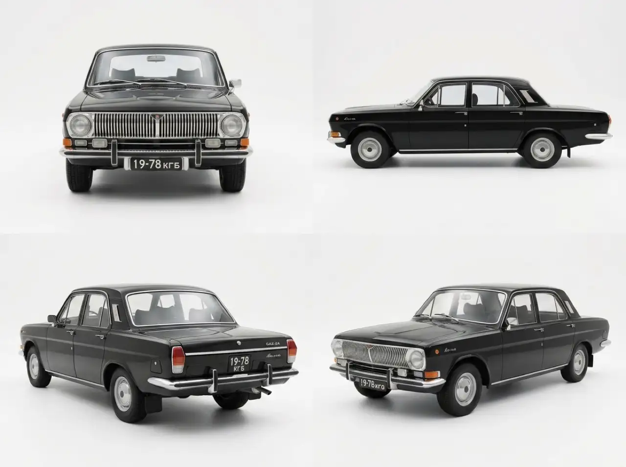 V03 黑色伏尔加轿车 GAZ-24 Volga