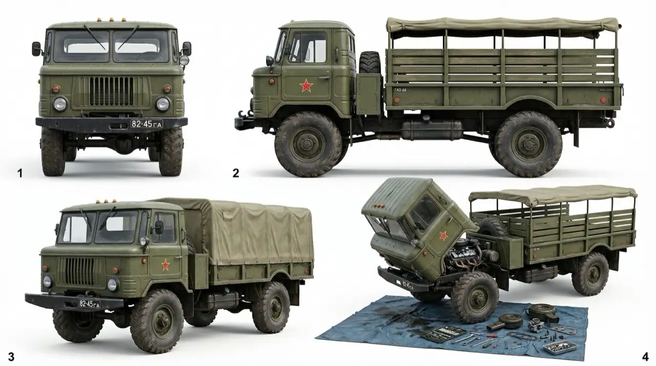 军用卡车-GAZ-66