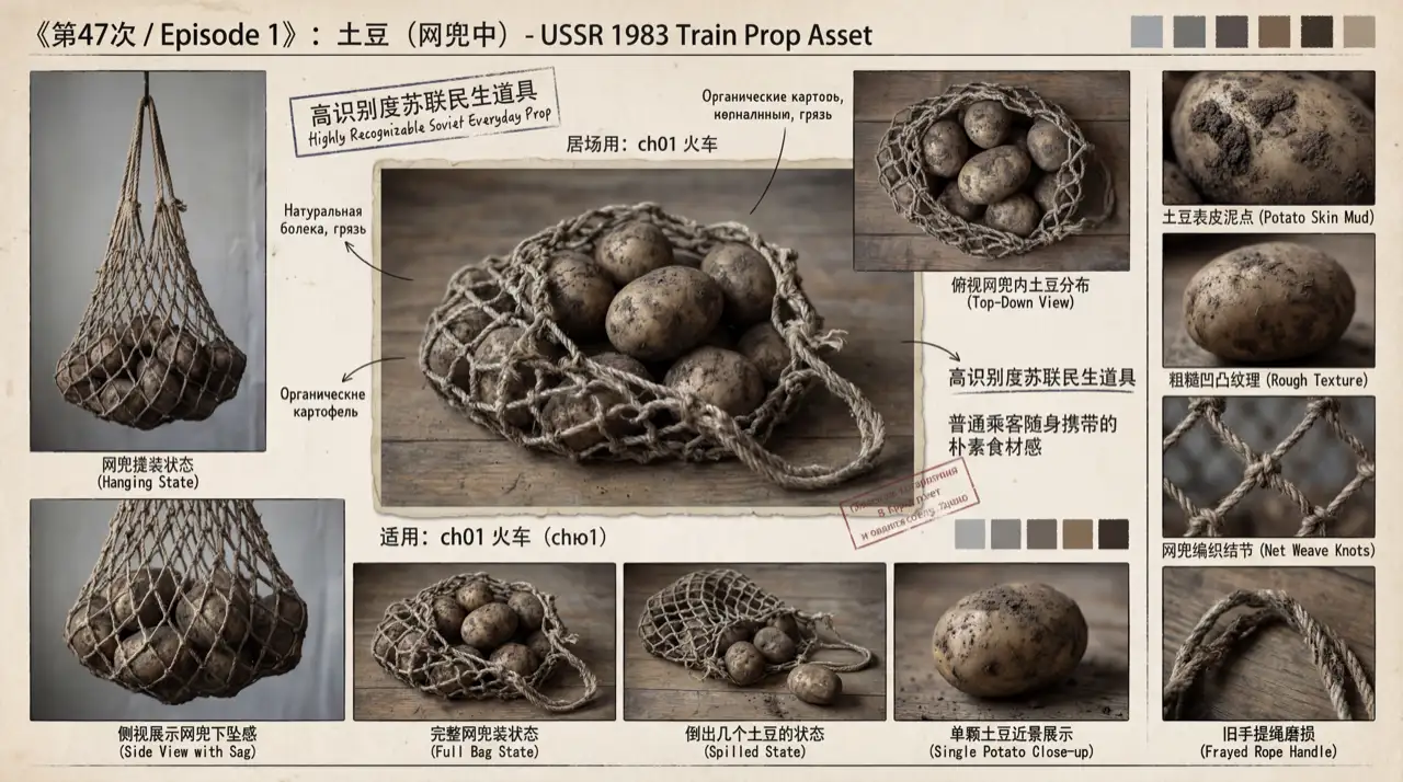 网兜土豆牛奶